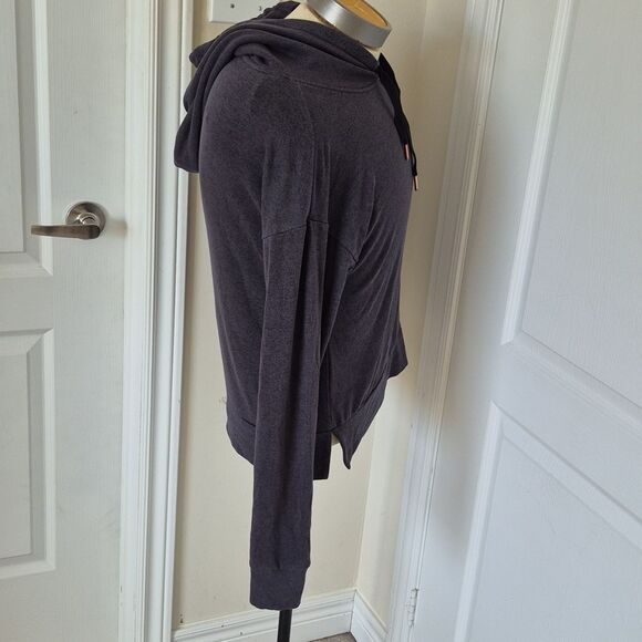 Dark Gray Hoodie with Black Drawstrings - Picture 6 of 16